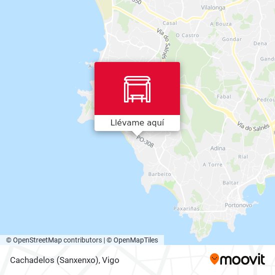 Mapa Cachadelos (Sanxenxo)