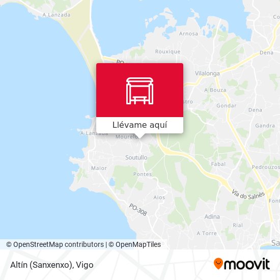 Mapa Altín (Sanxenxo)