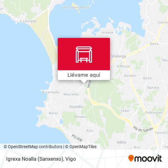 Mapa Igrexa Noalla (Sanxenxo)