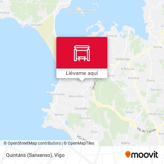 Mapa Quintáns (Sanxenxo)