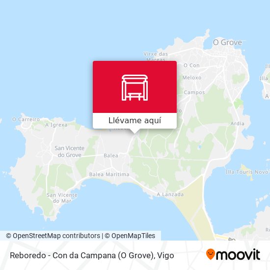 Mapa Reboredo - Con da Campana (O Grove)