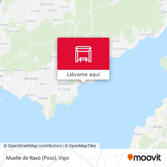 Mapa Muelle de Raxó (Poio)