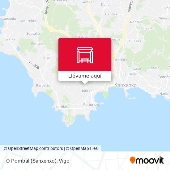 Mapa O Pombal (Sanxenxo)
