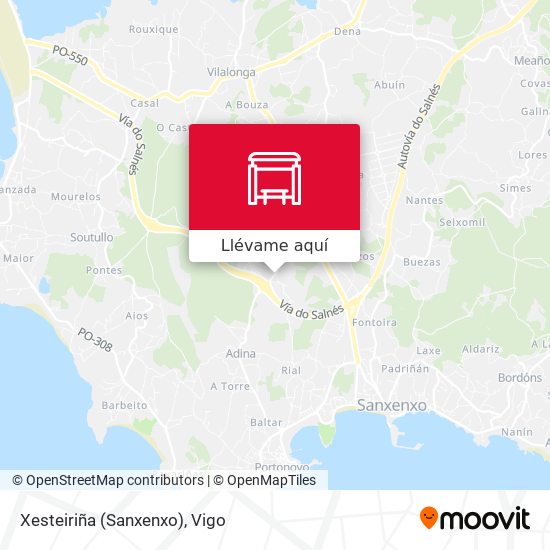 Mapa Xesteiriña (Sanxenxo)