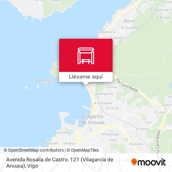 Mapa Avenida Rosalía de Castro, 121 (Vilagarcía de Arousa)