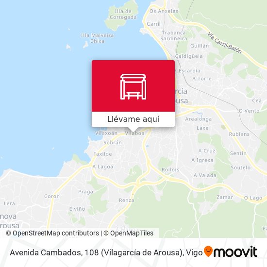 Mapa Avenida Cambados, 108 (Vilagarcía de Arousa)