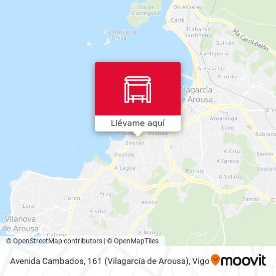 Mapa Avenida Cambados, 161 (Vilagarcía de Arousa)
