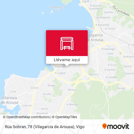 Mapa Rúa Sobran, 78 (Vilagarcía de Arousa)