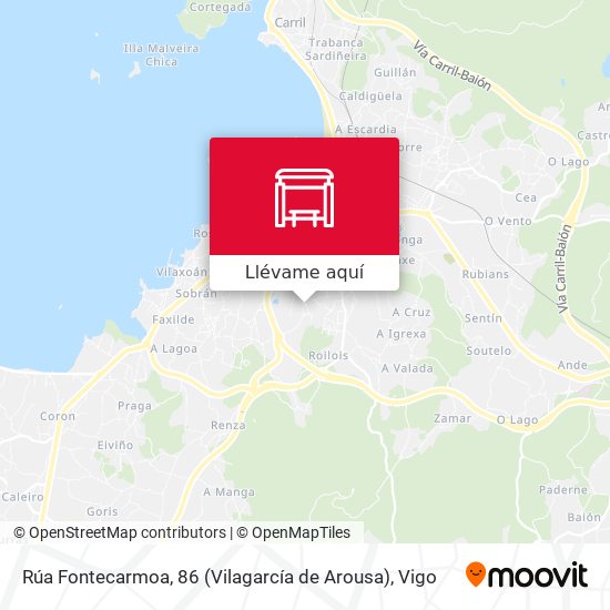 Mapa Rúa Fontecarmoa, 86 (Vilagarcía de Arousa)