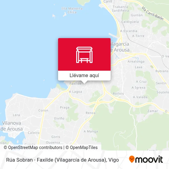 Mapa Rúa Sobran - Faxilde (Vilagarcía de Arousa)