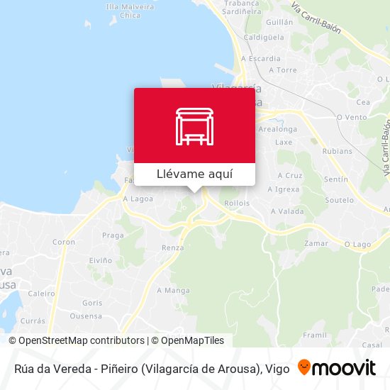 Mapa Rúa da Vereda - Piñeiro (Vilagarcía de Arousa)