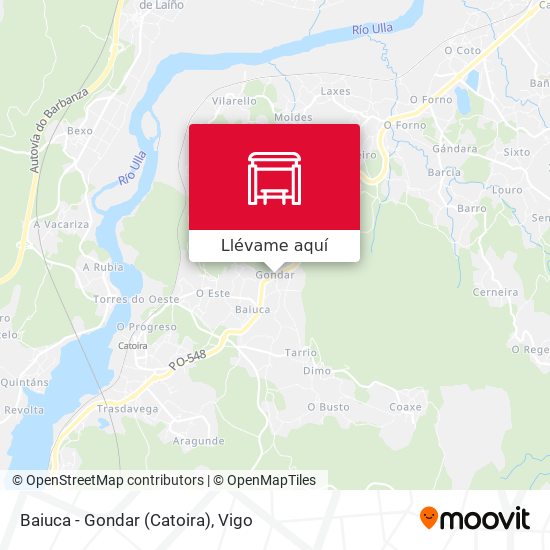 Mapa Baiuca - Gondar (Catoira)