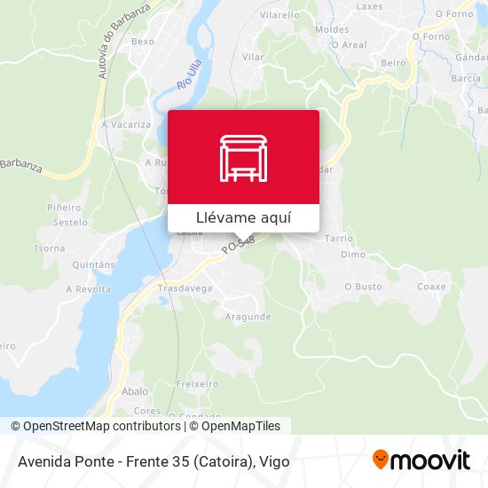 Mapa Avenida Ponte - Frente 35 (Catoira)