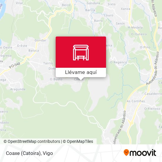 Mapa Coaxe (Catoira)