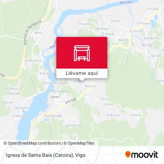Mapa Igrexa de Santa Baia (Catoira)