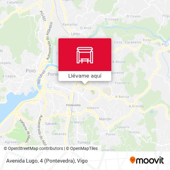 Mapa Avenida Lugo, 4 (Pontevedra)