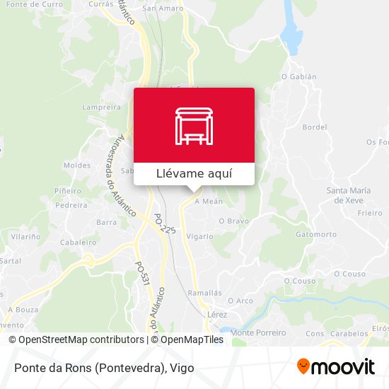 Mapa Ponte da Rons (Pontevedra)