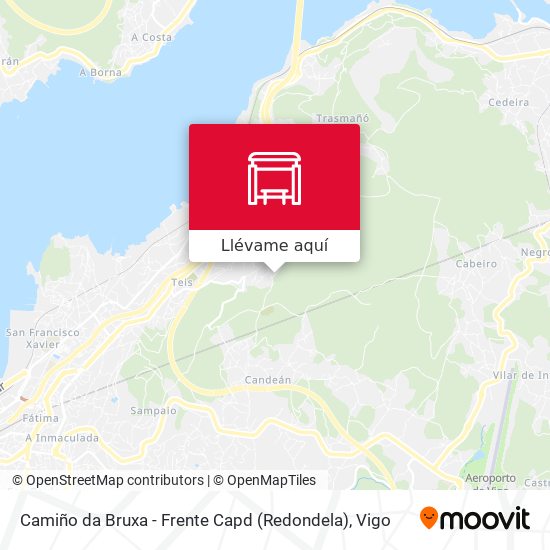 Mapa Camiño da Bruxa - Frente Capd (Redondela)