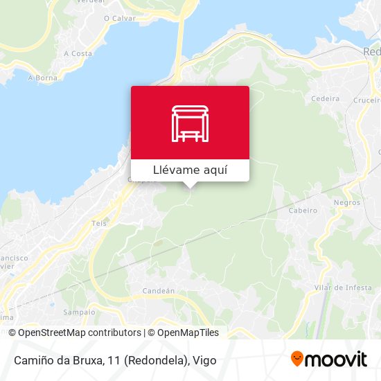 Mapa Camiño da Bruxa, 11 (Redondela)