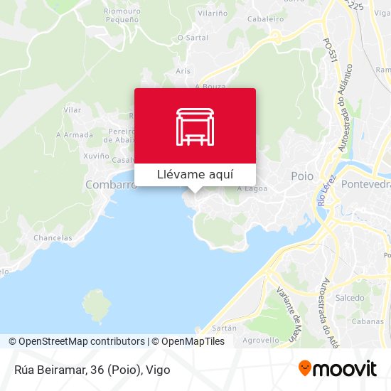 Mapa Rúa Beiramar, 36 (Poio)