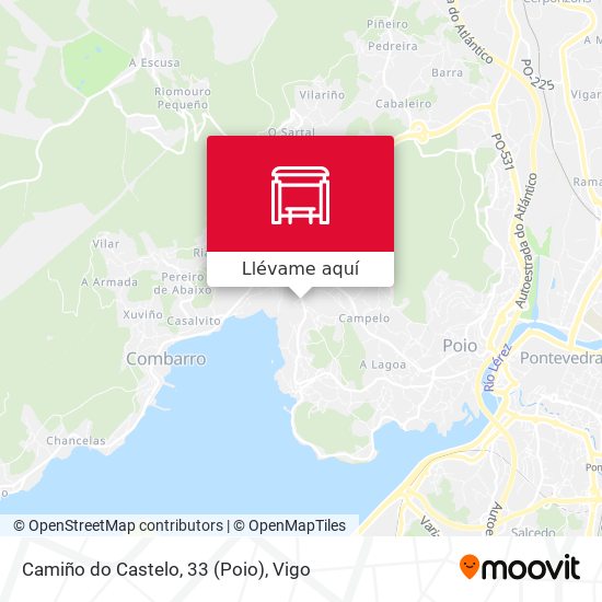 Mapa Camiño do Castelo, 33 (Poio)