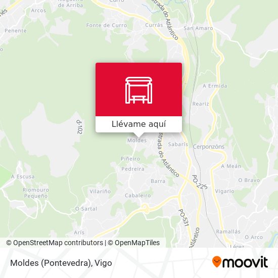 Mapa Moldes (Pontevedra)