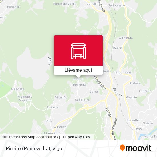 Mapa Piñeiro (Pontevedra)