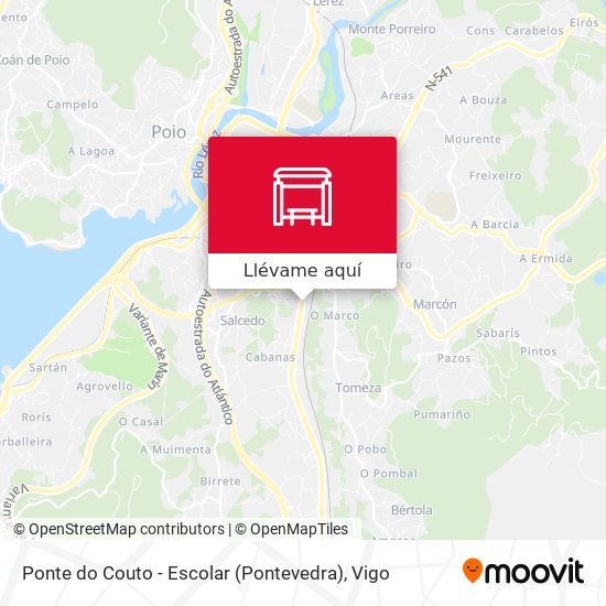 Mapa Ponte do Couto - Escolar (Pontevedra)