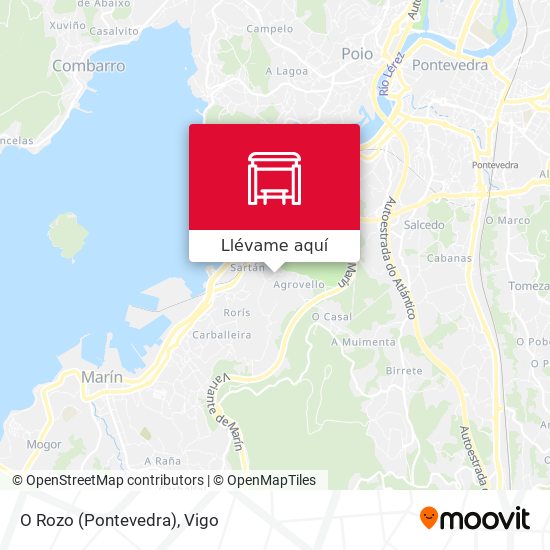 Mapa O Rozo (Pontevedra)