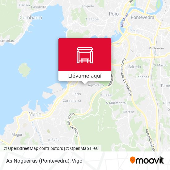 Mapa As Nogueiras (Pontevedra)