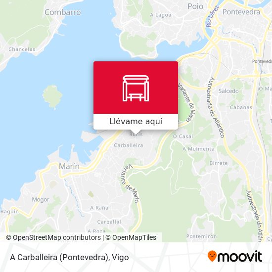 Mapa A Carballeira (Pontevedra)
