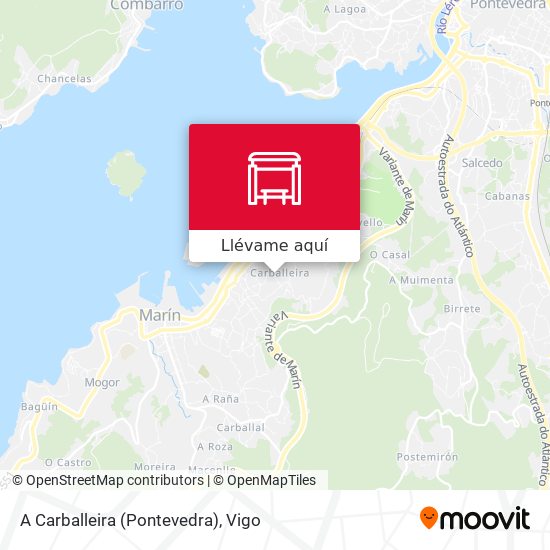 Mapa A Carballeira (Pontevedra)