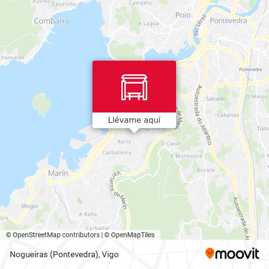 Mapa Nogueiras (Pontevedra)