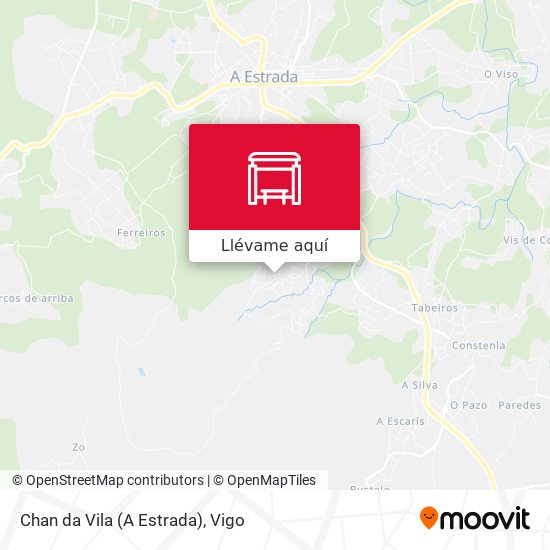 Mapa Chan da Vila (A Estrada)