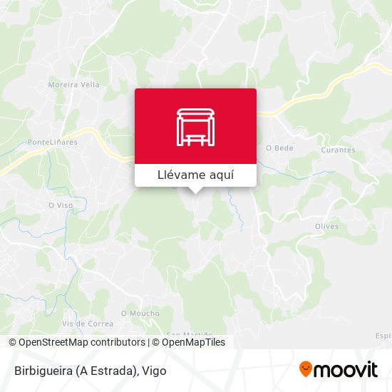 Mapa Birbigueira (A Estrada)