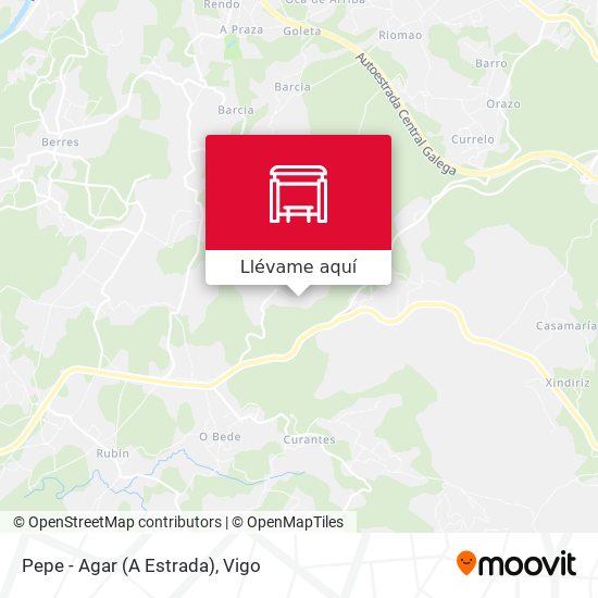 Mapa Pepe - Agar (A Estrada)