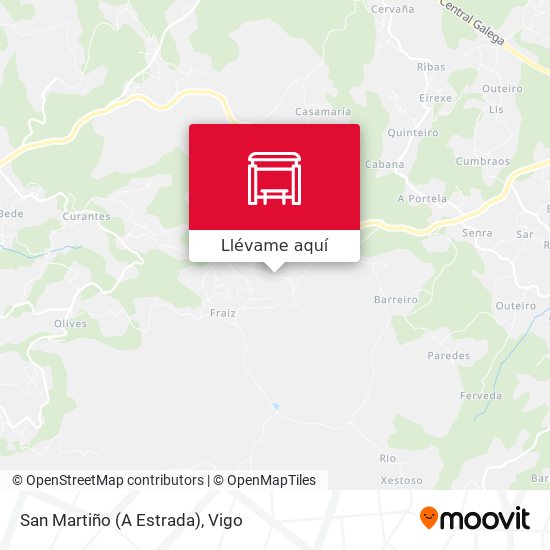 Mapa San Martiño (A Estrada)