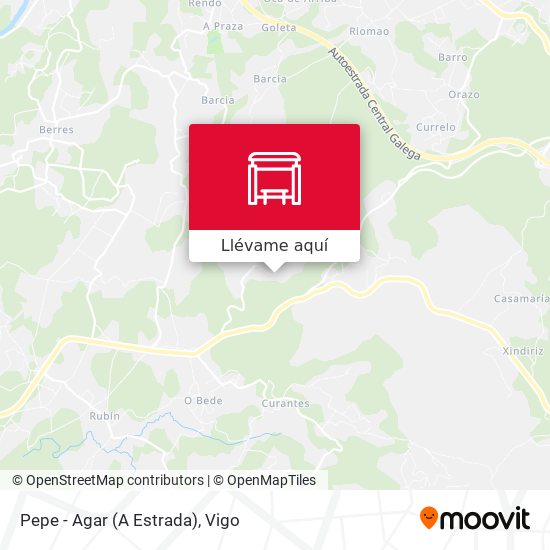 Mapa Pepe - Agar (A Estrada)