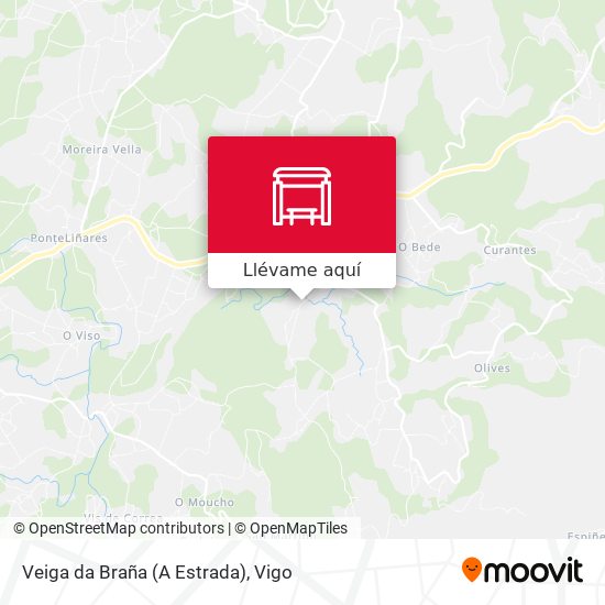 Mapa Veiga da Braña (A Estrada)
