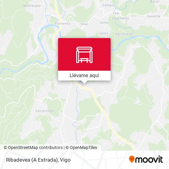 Mapa Ribadevea (A Estrada)