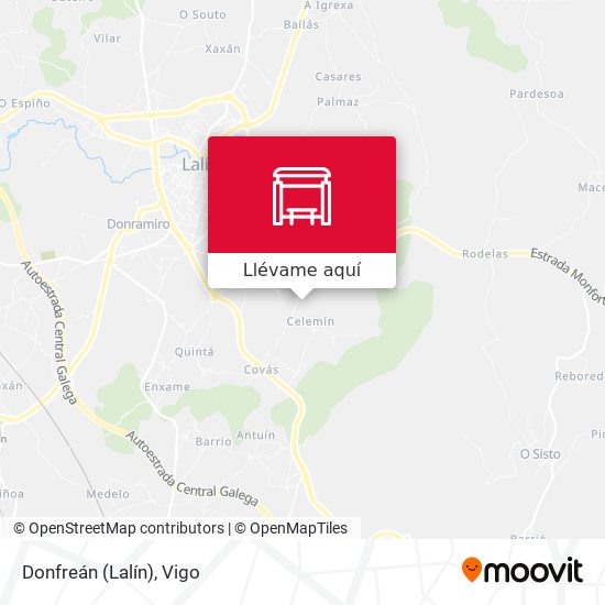 Mapa Donfreán (Lalín)