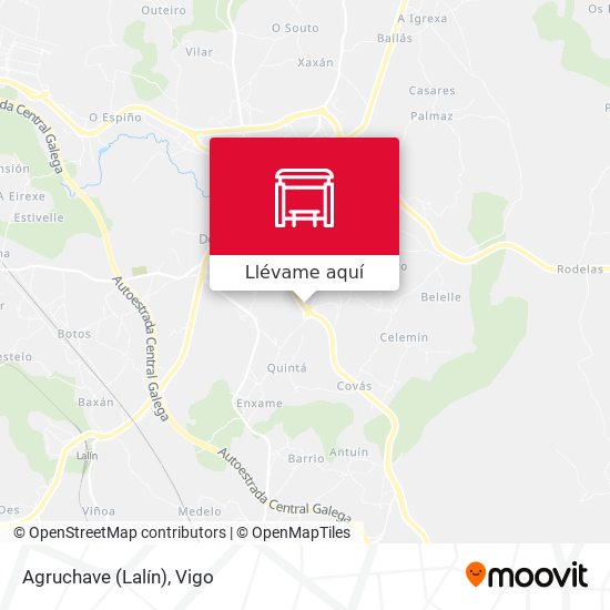 Mapa Agruchave (Lalín)
