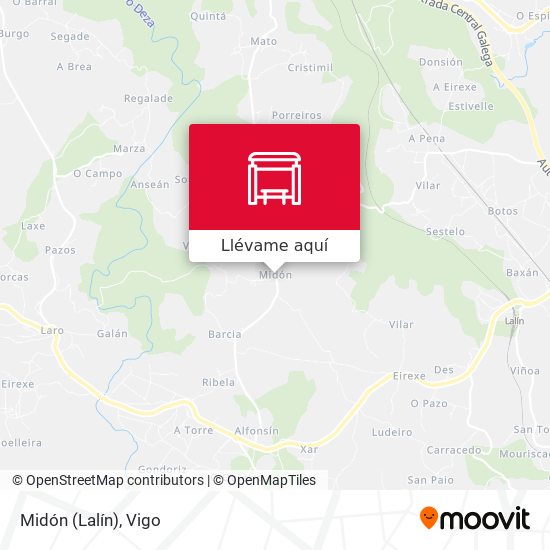 Mapa Midón (Lalín)