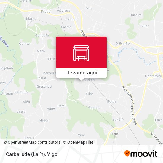 Mapa Carballude (Lalín)