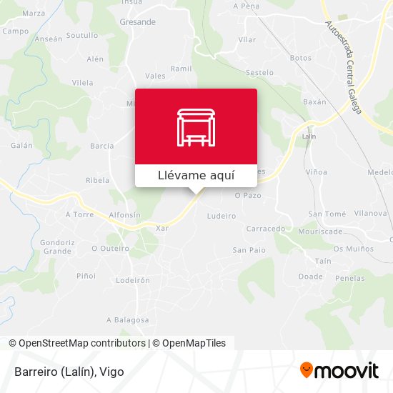 Mapa Barreiro (Lalín)