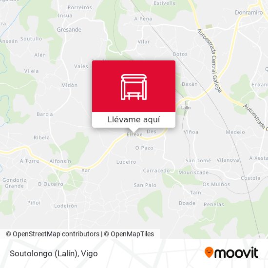 Mapa Soutolongo (Lalín)