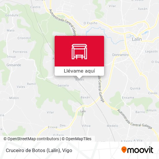 Mapa Cruceiro de Botos (Lalín)