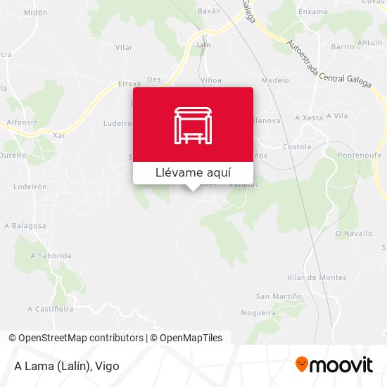 Mapa A Lama (Lalín)