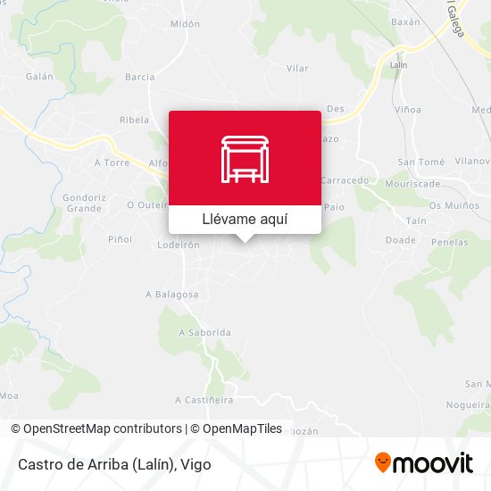 Mapa Castro de Arriba (Lalín)