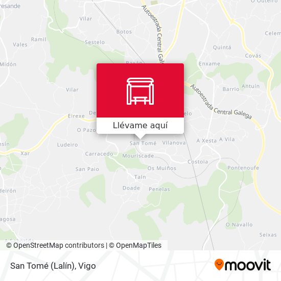 Mapa San Tomé (Lalín)